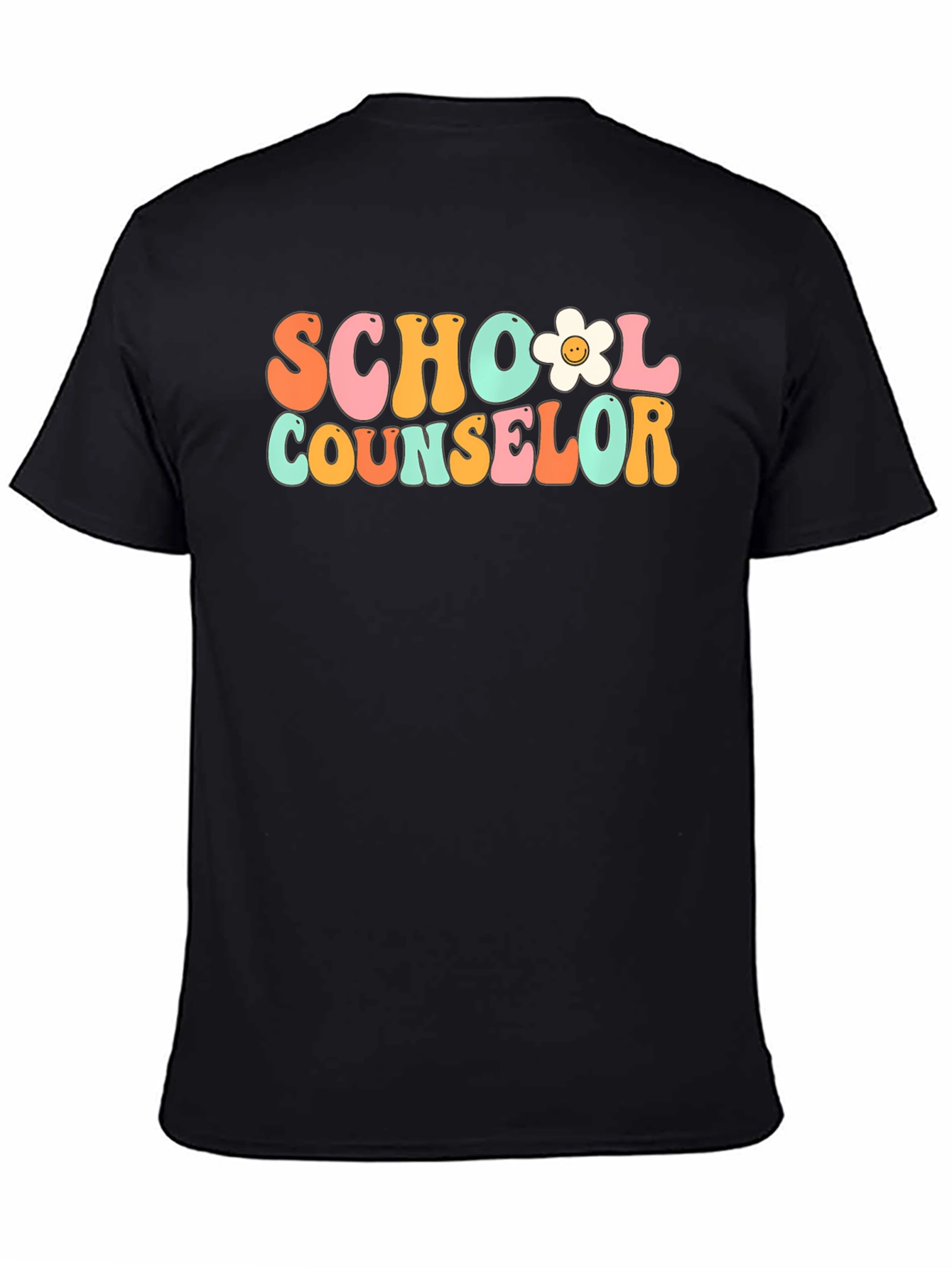 School Counselor Retro Style Graphic T-Shirt