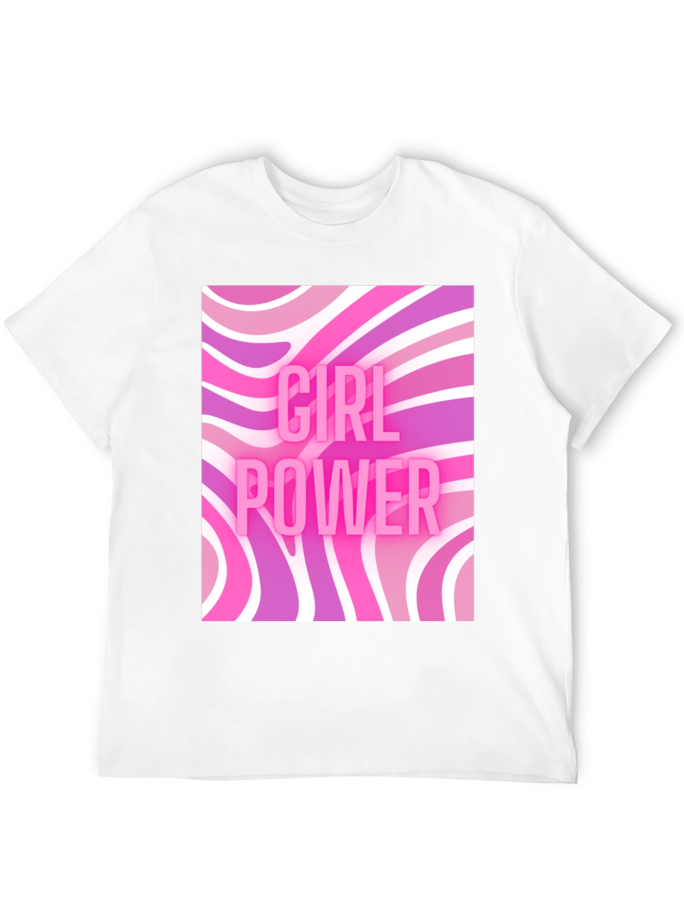 Girl Power Retro T-Shirt - Black Cotton Tee