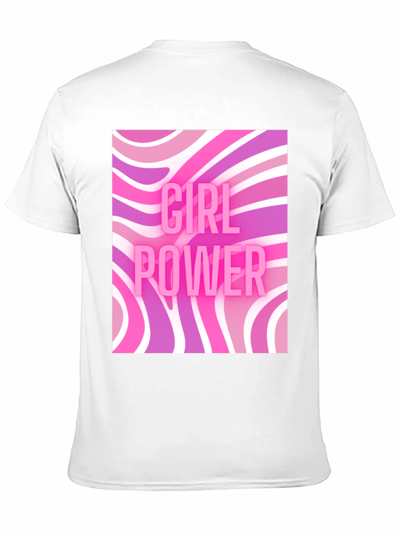 Girl Power Retro T-Shirt - Black Cotton Tee
