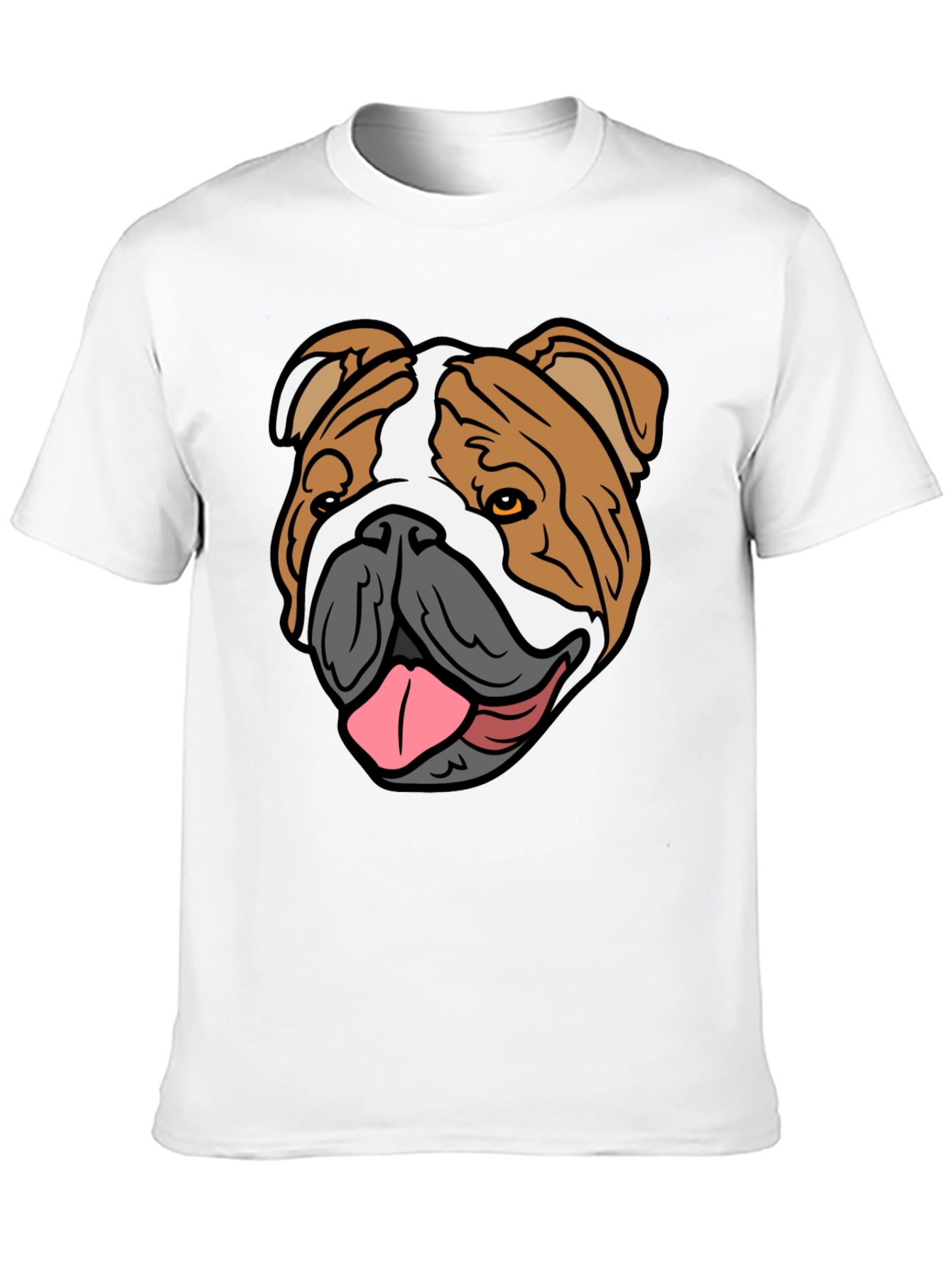 Bulldog Graphic T-Shirt - Casual Mens Tee