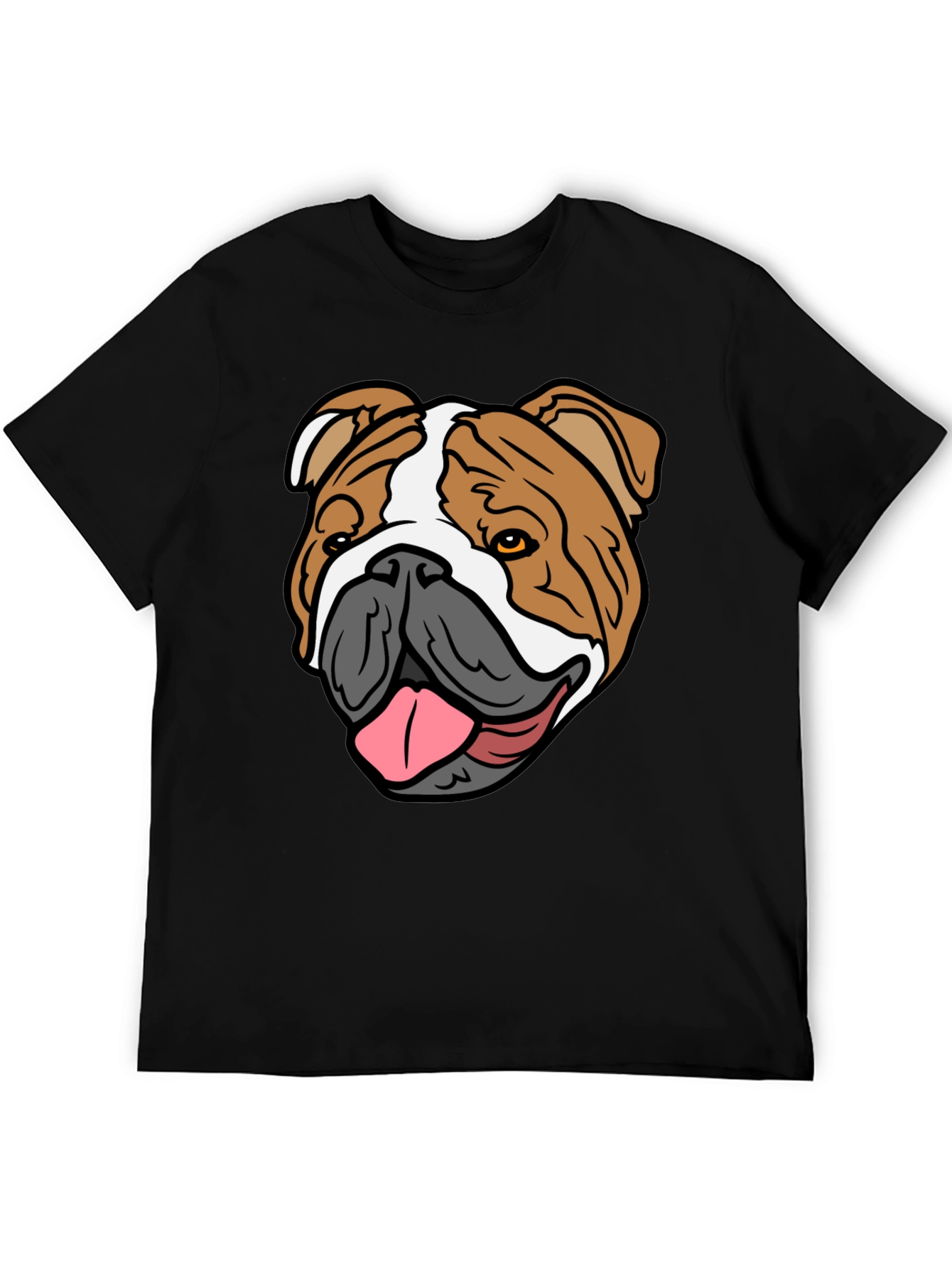 Bulldog Graphic T-Shirt - Casual Mens Tee