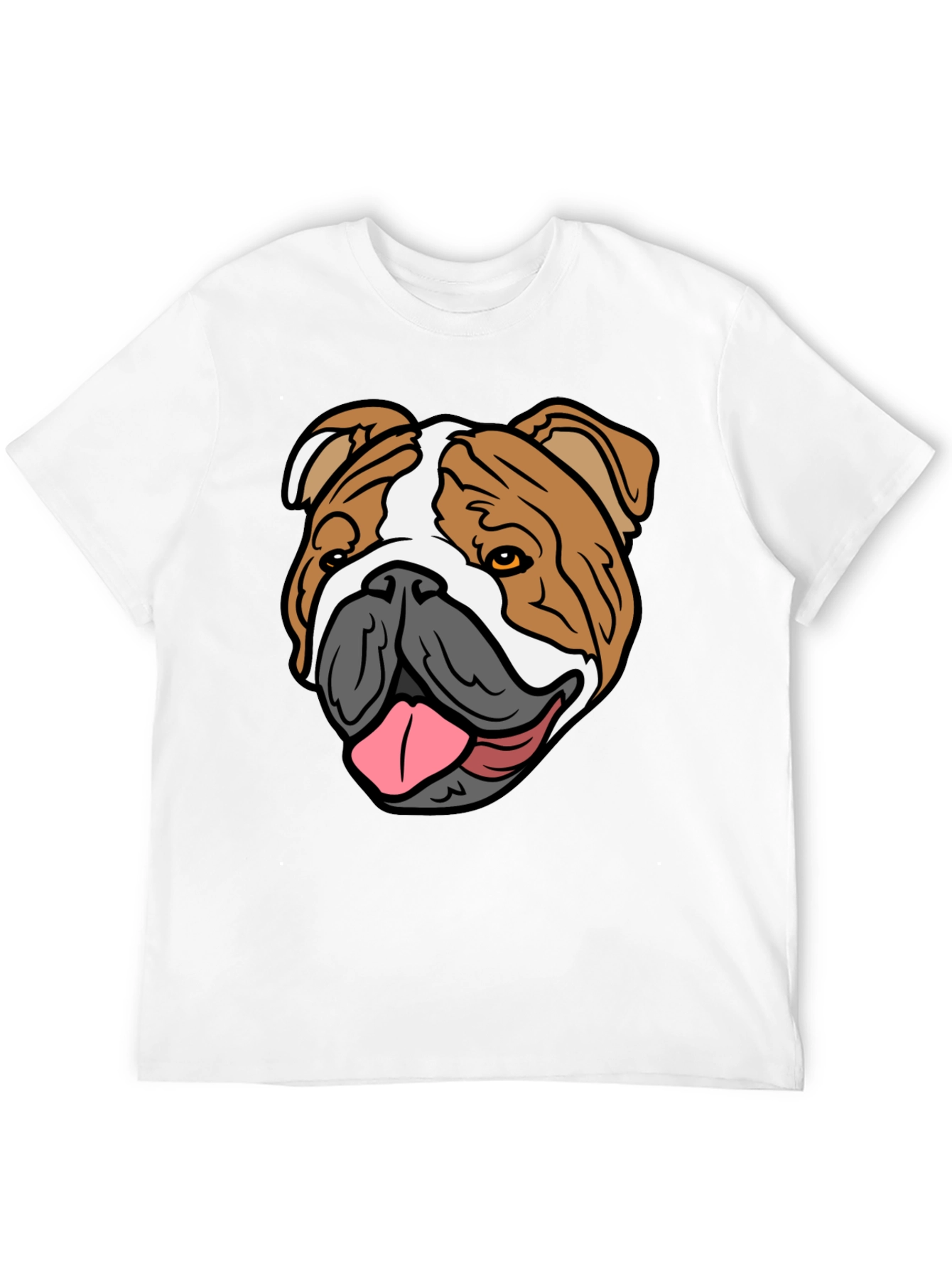 Bulldog Graphic T-Shirt - Casual Mens Tee