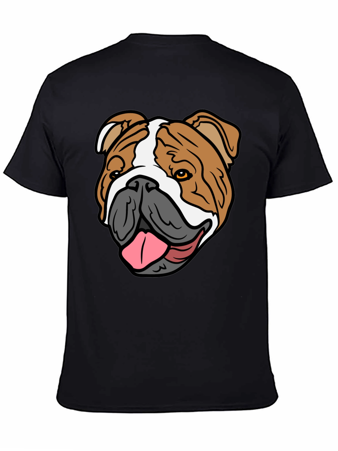 Bulldog Graphic T-Shirt - Casual Mens Tee