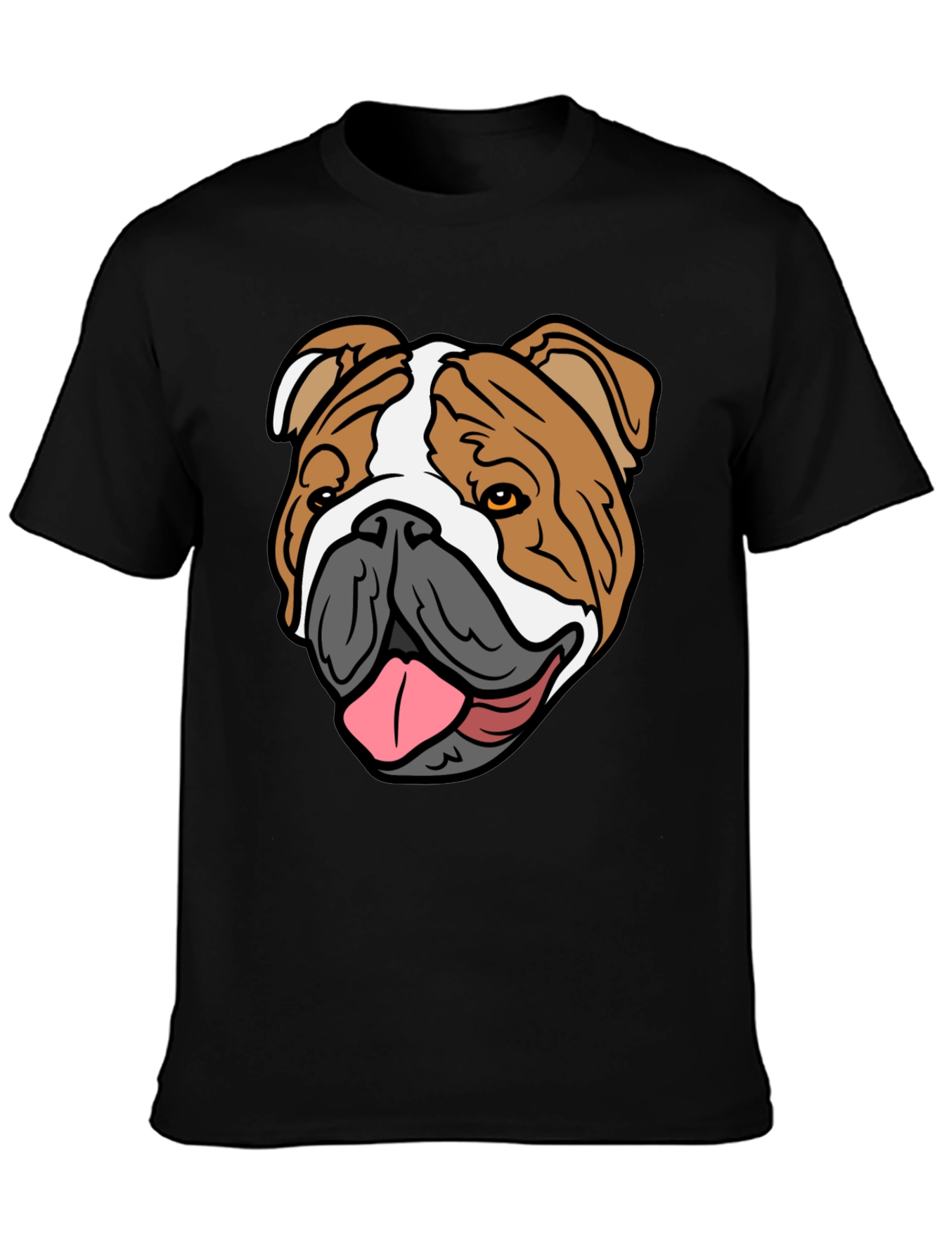 Bulldog Graphic T-Shirt - Casual Mens Tee