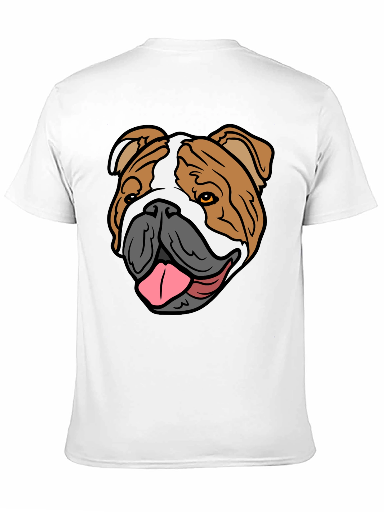 Bulldog Graphic T-Shirt - Casual Mens Tee