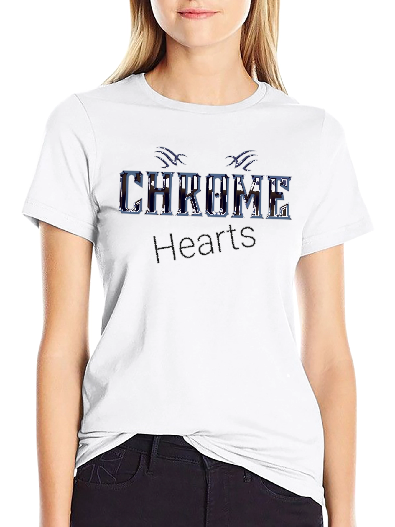 Chrome Hearts Inspired Mens Black T-Shirt