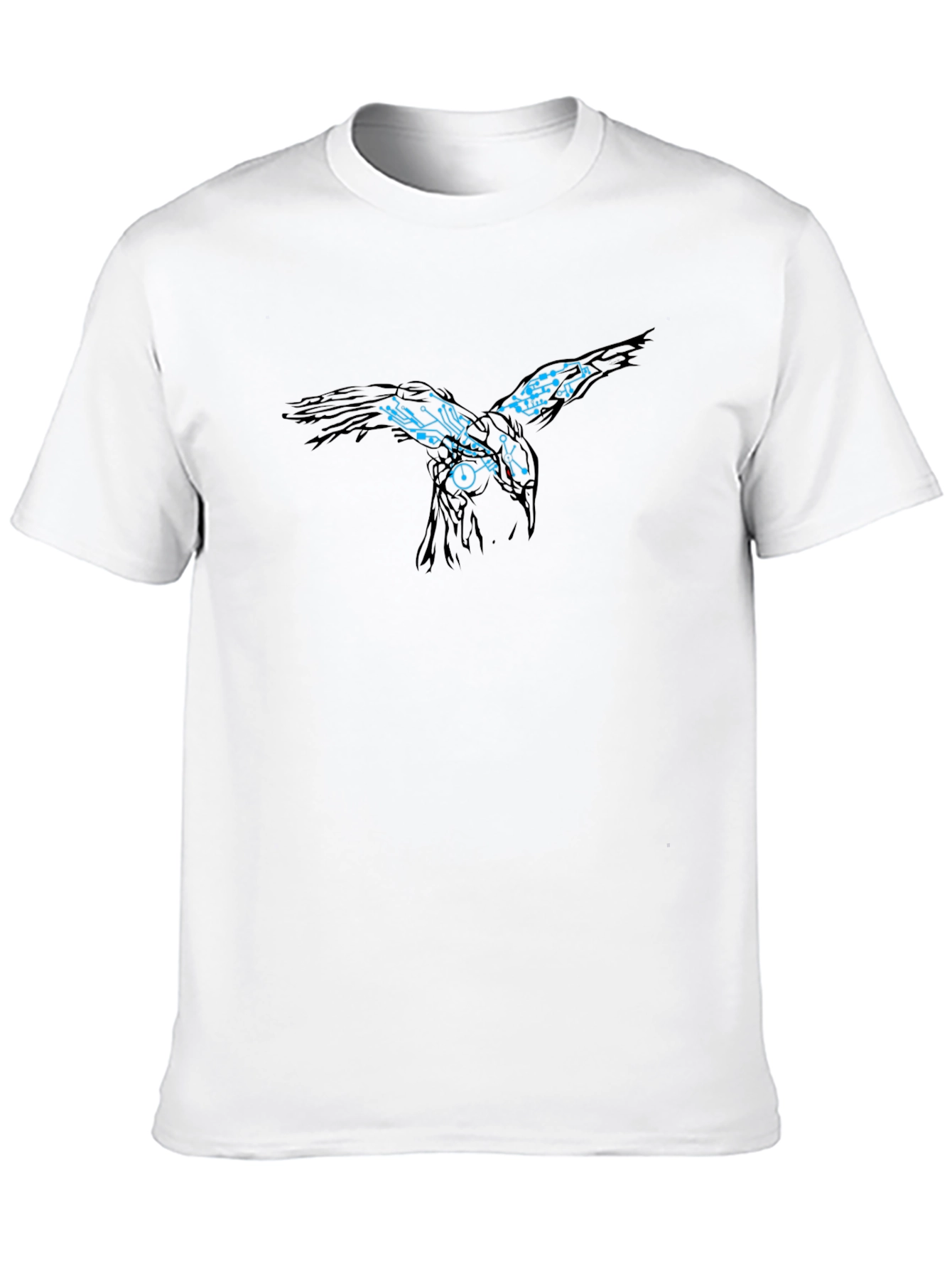 Cyber Raven Black T-Shirt