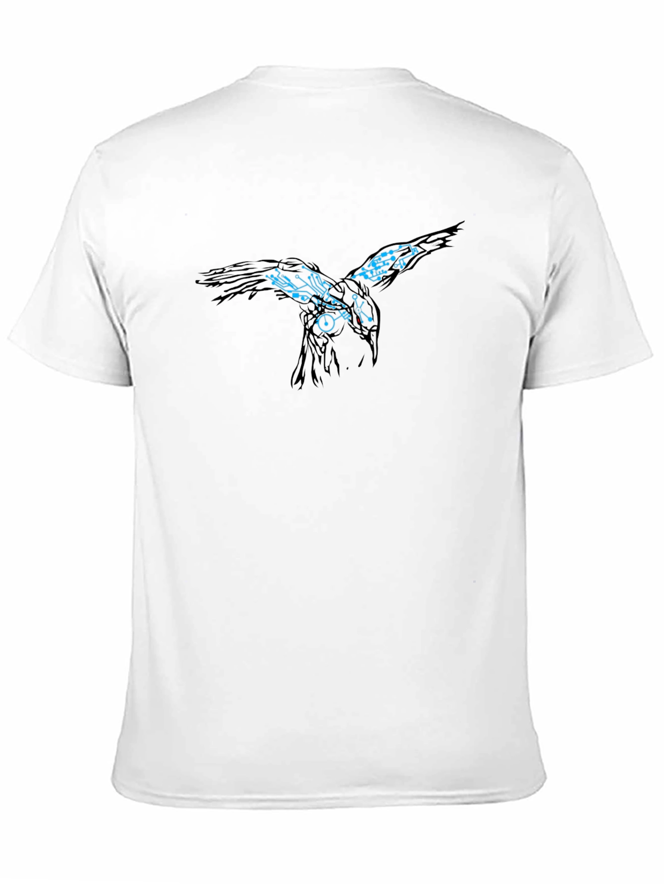 Cyber Raven Black T-Shirt