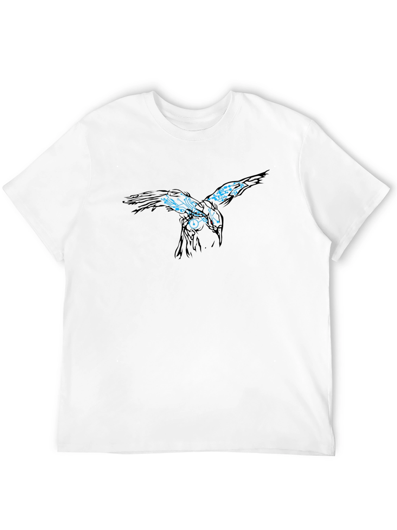 Cyber Raven Black T-Shirt