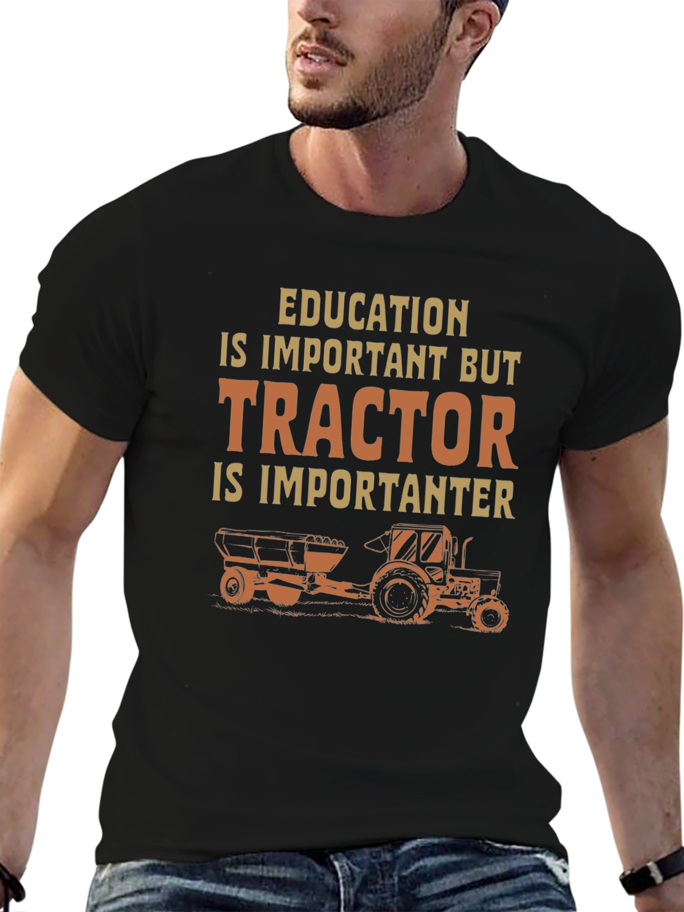 Education Tractor Humor T-Shirt