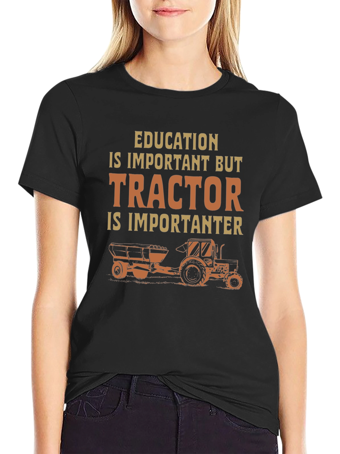 Education Tractor Humor T-Shirt
